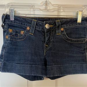 True Religion denim shorts sz 27
